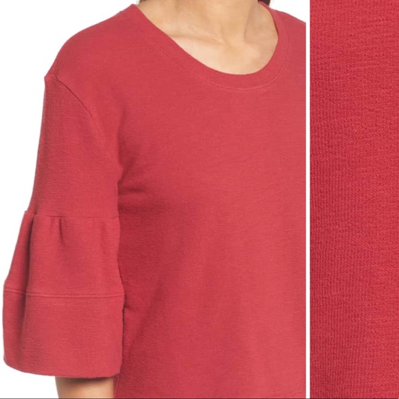 Nordstrom Caslon Ruffle Sleeve Top - Picture 6 of 6